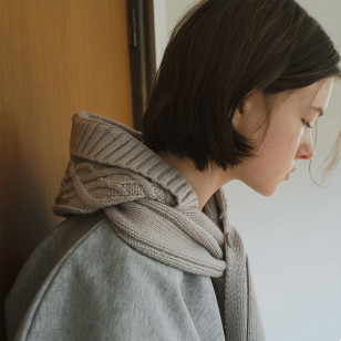 DIAMOND CABLE BALACLAVA 長頸巾連拉克拉法帽